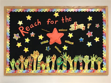 Reach For The Stars Hand Outline Reaching For The Stars Classroom