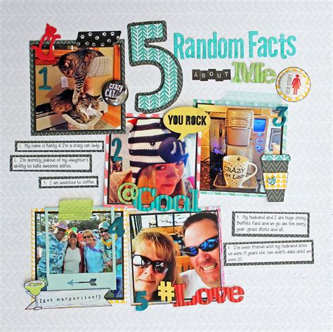 5 Random Issues About Me My Scrapbook Birthday Scrapbook Scrapbook Inspiration