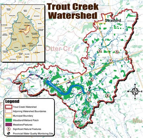 Trout Creek Watershed Map Upper Thames River Conservation Authority