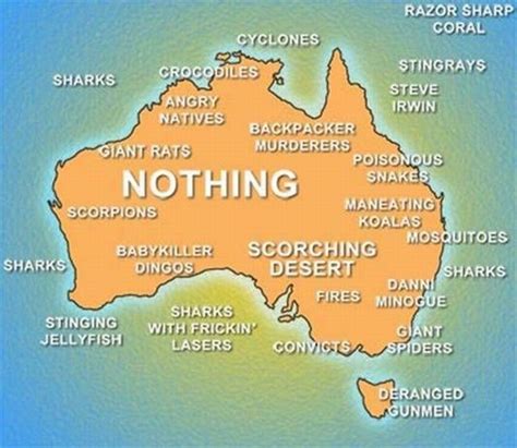 Map Of Australia Dangerous Animals Aussie On The Road