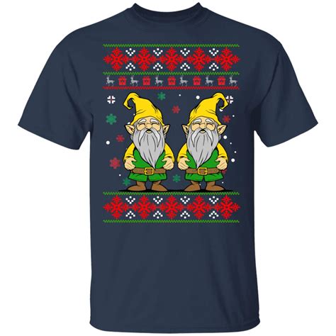 Gnomes Christmas Sweatshirt Hoodie Long Sleeve Ladies Tee