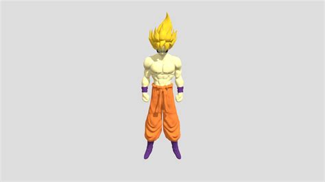 Goku Super Saiyan Download Free 3d Model By Justin Rajan Justin