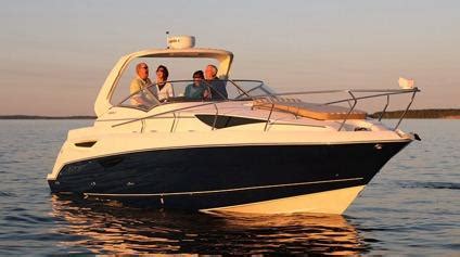Rear cushion u bench seat with storage underneath; 2013 Larson Cabrio 285 Cabin Cruiser (28'ft) for Sale in ...