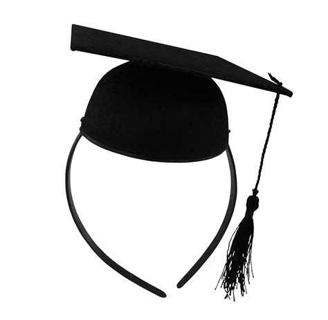 Adult Mini Graduation Cap Headband Hat School Party Costume Accessory