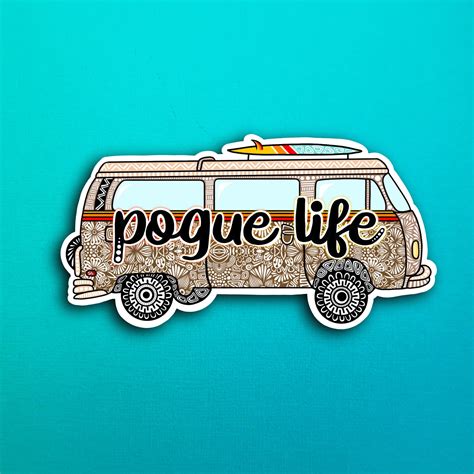 Paper And Party Supplies Stickers Paper Pogue Life Sticker Waterproof