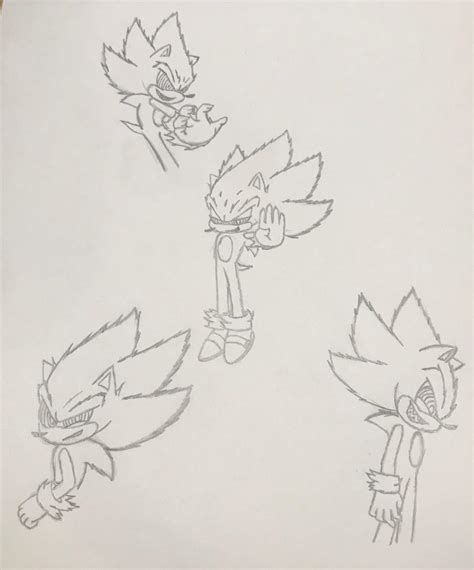 Fleetway Super Sonic Sketches Sonic The Hedgehog Amino