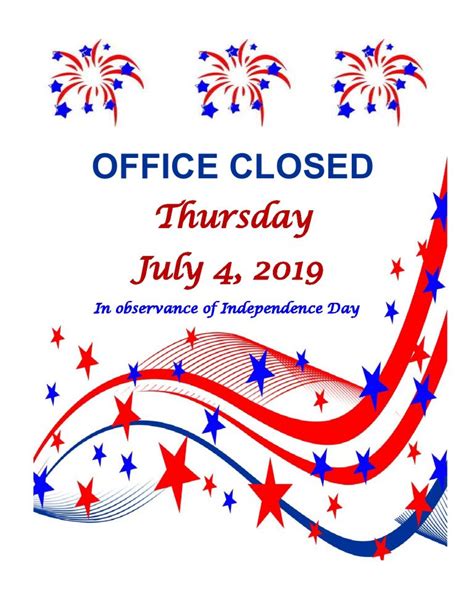 Office Closed Independence Day July 4 2019 Page0001 Borough Of East