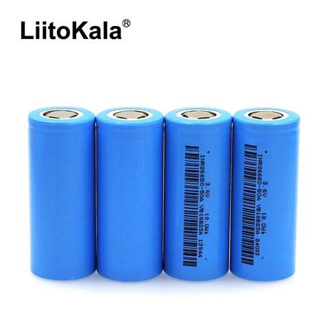4 Pcs Liitokala 26650 Lithium Battery 37 V 5000 Mah 26650