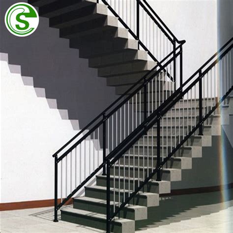 Reduced installation time, corrosion resitance, and suitable for curved applications. China Powder Coating Handrail Iron and Steel Stair Railing ...