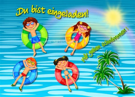 8 Einladungskarten Schwimmbad Geburtstag Kinder Kindergeburtstag Einladungen Etsy De