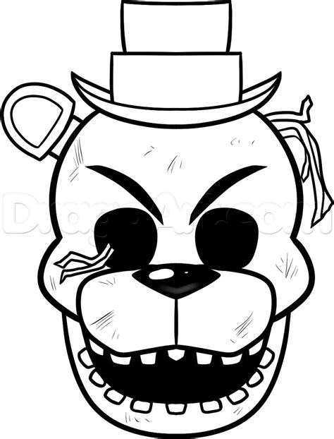 Fnaf golden freddy coloring pages from five nights at freddys coloring pages. Fnaf Coloring Pages Springtrap at GetDrawings | Free download