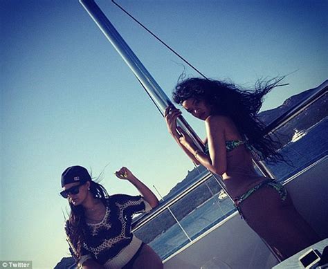 Rihanna Poses In Her Bikini As She Flaunts Curves And Lets Her Hair