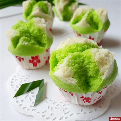 Bolu Kukus Pandan Mekar Merekah Dan Lembut Resep Resepkoki