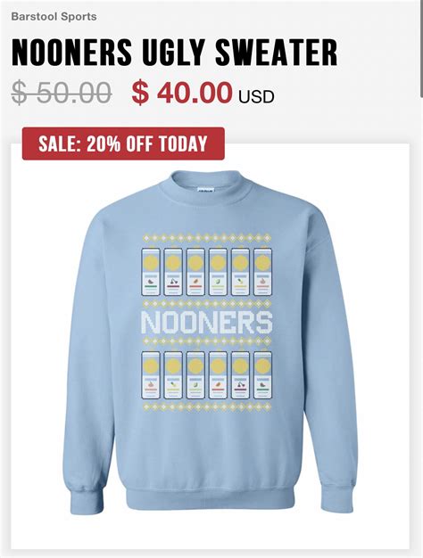Dave Portnoy On Twitter All Barstool Ugly Sweaters Are 20 Off Today
