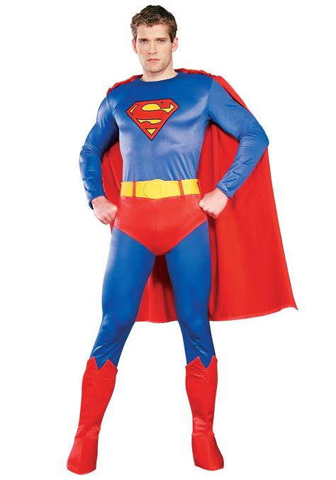 Adult Authentic Superman Costume Spandex Superman Costumes Deluxe