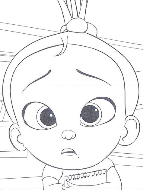 African American Boss Baby Coloring Pages
