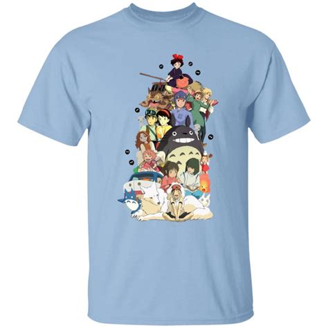 Ghibli Movie Characters Compilation T Shirt Ghibli Store
