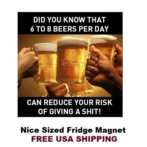 358 Funny Beer Drinking Saying Refrigerator Fridge Magnet Ebay