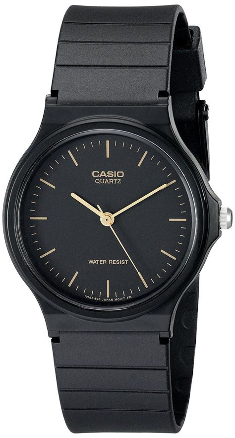 Casio Mq24 1e Men S Resin Band Casual Black Dial Analog Watch