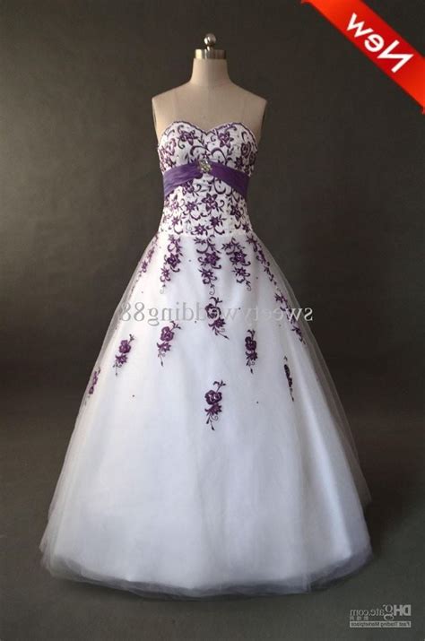 Wedding Dresses With Plum Accents Purple Wedding Dress Dresses