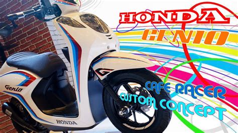 Honda Genio Cafe Racer Custom Concept Youtube