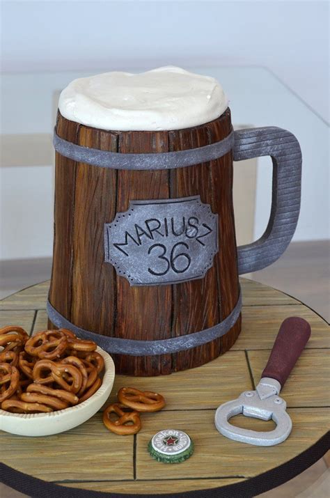 Beer Mug On Cake Central Fancy Cakes Cute Cakes Fondant Cakes