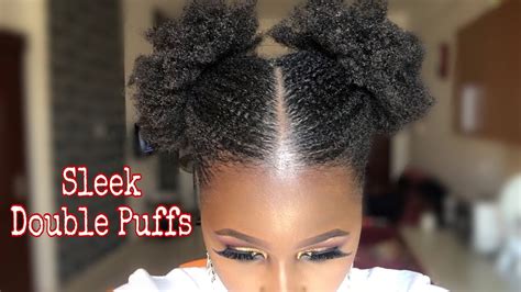 Two Afro Puffs With Natural Hair How To Make Two Afro Puffs On Short