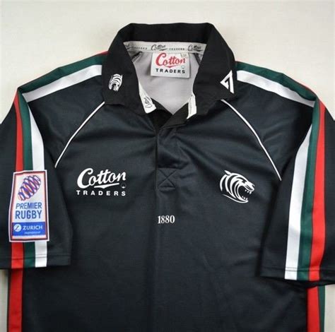 Leicester Tigers Rugby Cotton Traders Shirt 38 Rugby Rugby Union