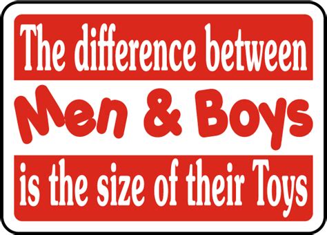 Difference Between Men And Boys Sign Save 10 Instantly