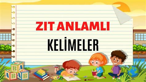 Eş Zıt Anlamlı Kelimeler Eğitimhane - WRHS