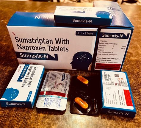 Sumatriptan Naproxen Tablets At Rs 2000 Box Pharmaceutical Tablet
