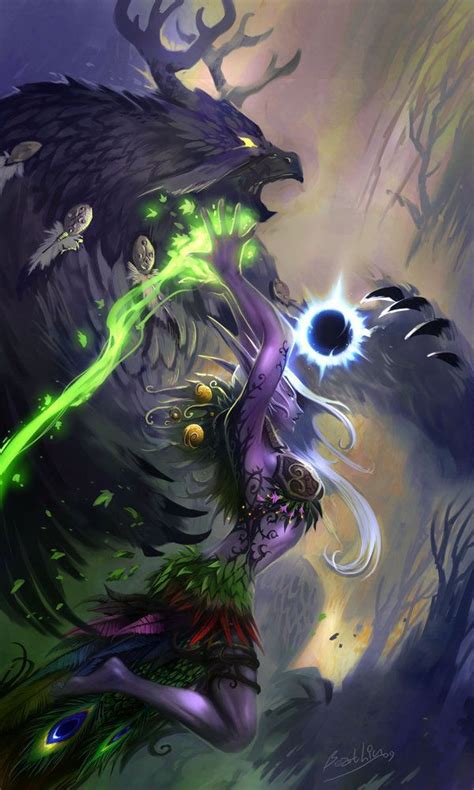 Night Elf Balance Druid Wow Artwork World Of Warcraft Characters World