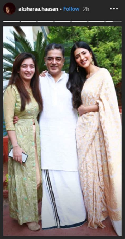 Inside Kamal Haasans Birthday Trip To Hometown Paramakudi With Daughters Shruti And Akshara