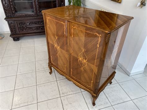 Geschweifte Barockstil Anrichte Sideboard Kommode A2684 Antike