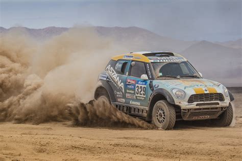 Mini's krzysztof holowczyc and xavier panseri in their countryman smg's french driver duo of philippe gache and francois flick race in the 2015 dakar rally stage 1. 2015 Dakar Rally Photo Gallery - ResCars