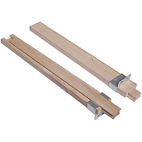 Wooden Drawer Slides 16 Inches Classic Center Guide Track With Glides