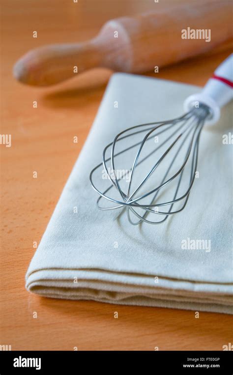 Whisk And Rolling Pin Stock Photo Alamy