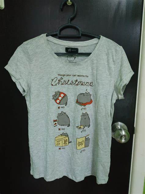 Authentic Grey Pusheen Top Womens Fashion Tops Other Tops On Carousell