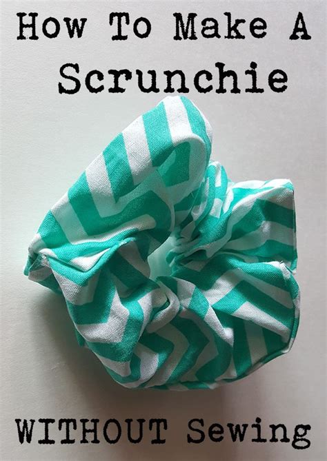 In step 5, how did you make the hair a lot more thinner? How To Make A Scrunchie Without Sewing | Diy hair scrunchies, Scrunchies, Diy hair accessories