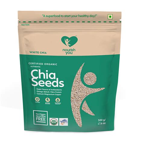 Buy Organic White Chia Seeds Online Edible Seeds Nourish You