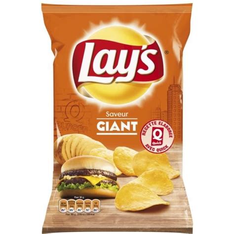 Lays Chips Goût Giant 120g Achat Vente Tuiles And Tortillas Lays