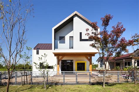 Minimalist Korean Modern House Exterior Design Korean Inspired House
