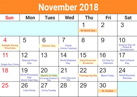 November 2018 Calendar Holidays Singapore Calendar Word Excel Calendar