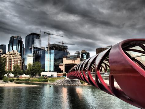 The Peace Bridge The Peace Bridge In Downtown Calgary Alb Wendy