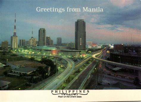 Pc Philippines Manila Pearl Of The Orient Seas Modern Postcard