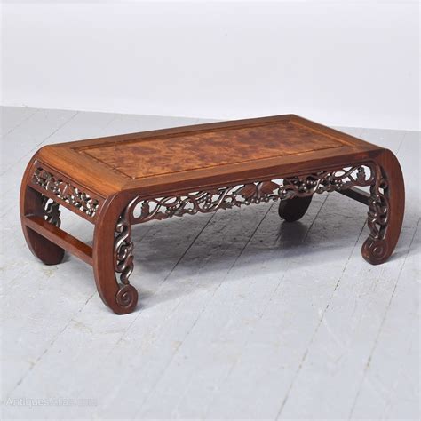Qing Period Chinese Rosewood And Burr Wood Low Table Antiques Atlas