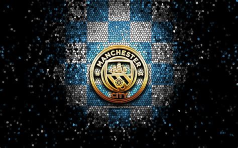 Manchester City Fc English Football Club Blue Stone Background