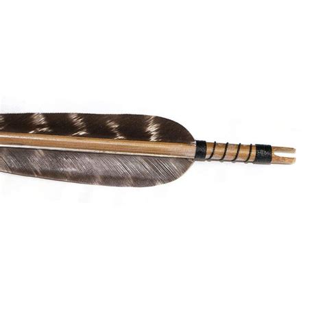 Archery 31 Hunting Bamboo Arrows With 5 Turkey Feathers For