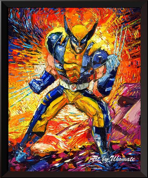 Wolverine Watercolor Print Superhero Art Wolverine Print Wolverine Art