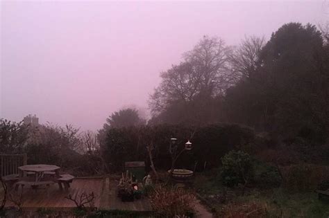 In Pictures Early Morning Pink Fog Stuns Skywatchers Across Uk
